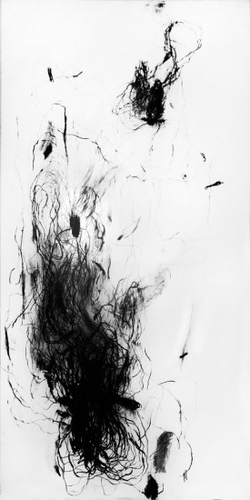 Novum ens R III | coal on paper | 300×150 cm | 2015